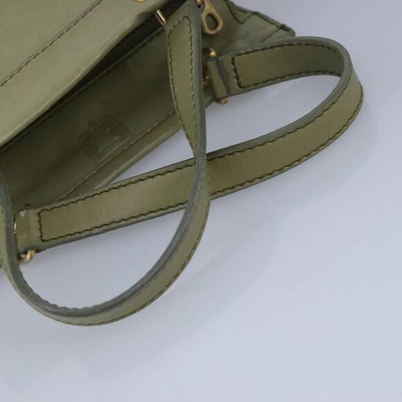 CELINE Hand Bag Leather Khaki - Picture 7 of 12